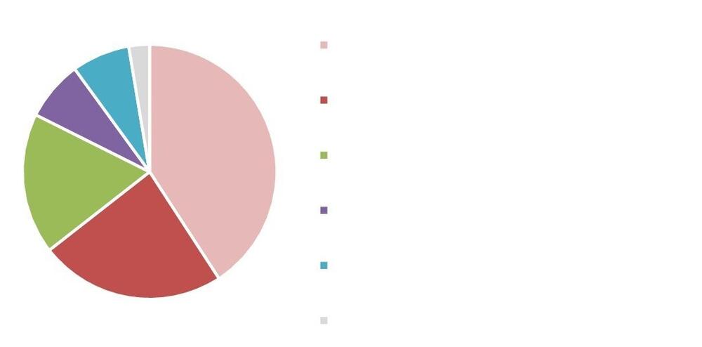 Структура рынка PR агентств по видам, %